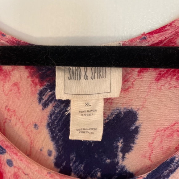 Sand & Spirit Tie Dyed Maxi Dress Size XL - Picture 3 of 4